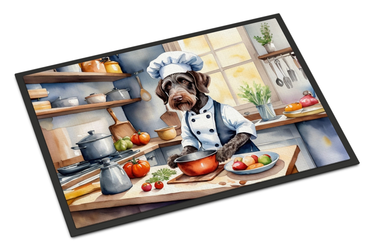 DAC6255MAT 18 x 27 in. German Wirehaired Pointer The Chef Doormat