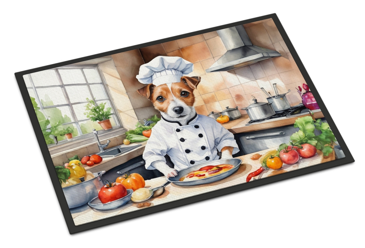 18 x 27 in. Jack Russell Terrier The Chef Doormat