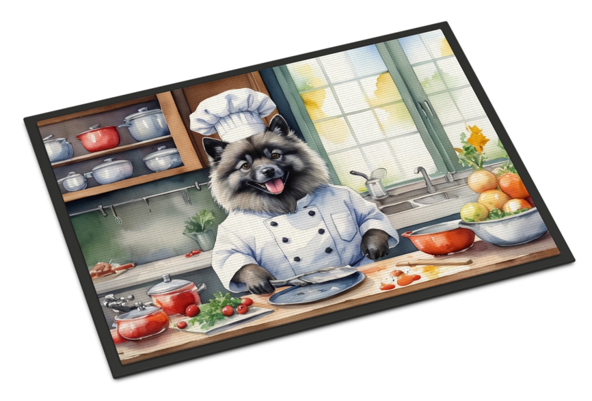 18 x 27 in. Keeshond The Chef Doormat