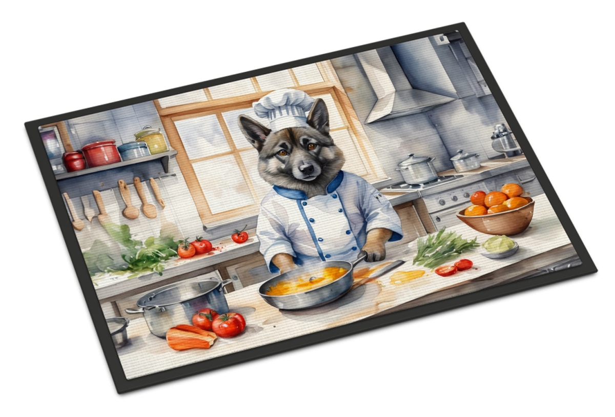DAC6291MAT 18 x 27 in. Norwegian Elkhound The Chef Doormat