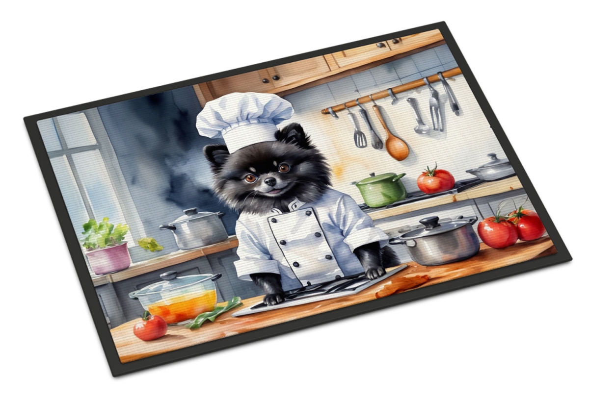 18 x 27 in. Pomeranian The Chef Doormat