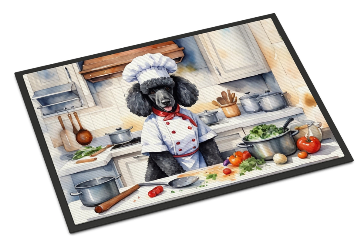 DAC6302MAT 18 x 27 in. Black Poodle The Chef Doormat