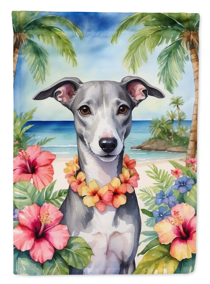 DAC6537CHF 40 x 28 in. Whippet Luau House Flag
