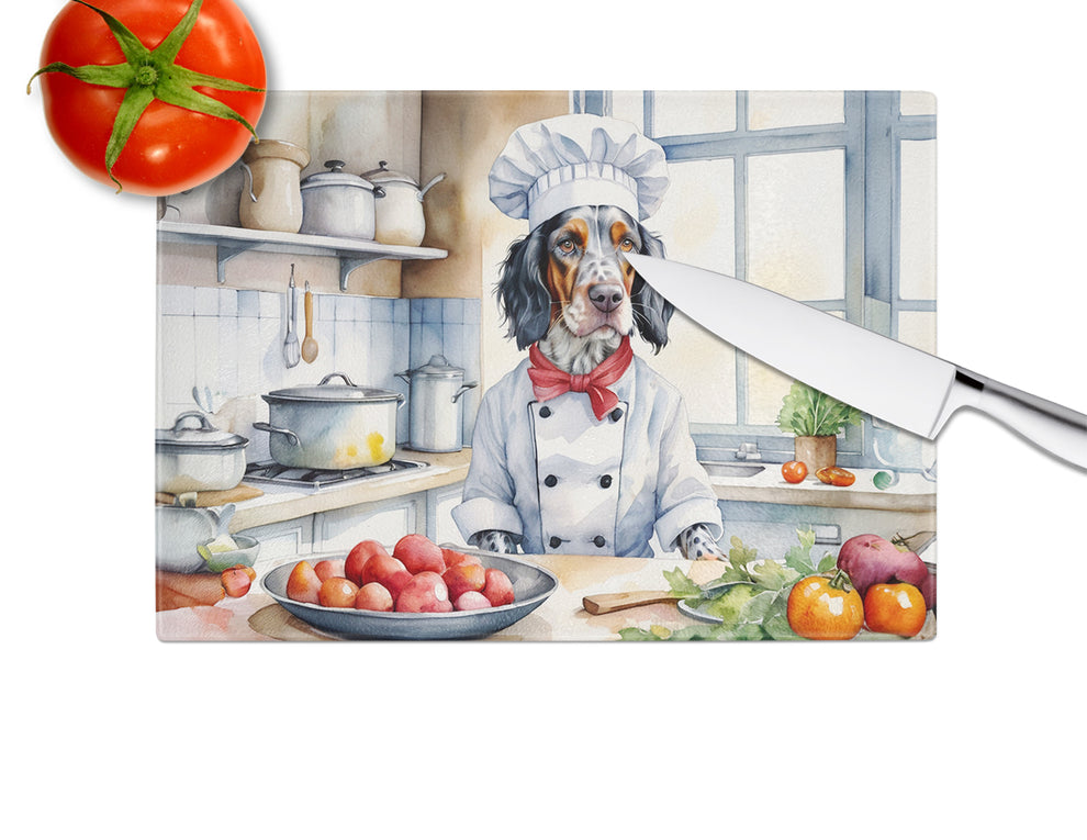 DAC6246LCB 15 x 12 in. English Setter The Chef Glass Cutting Board