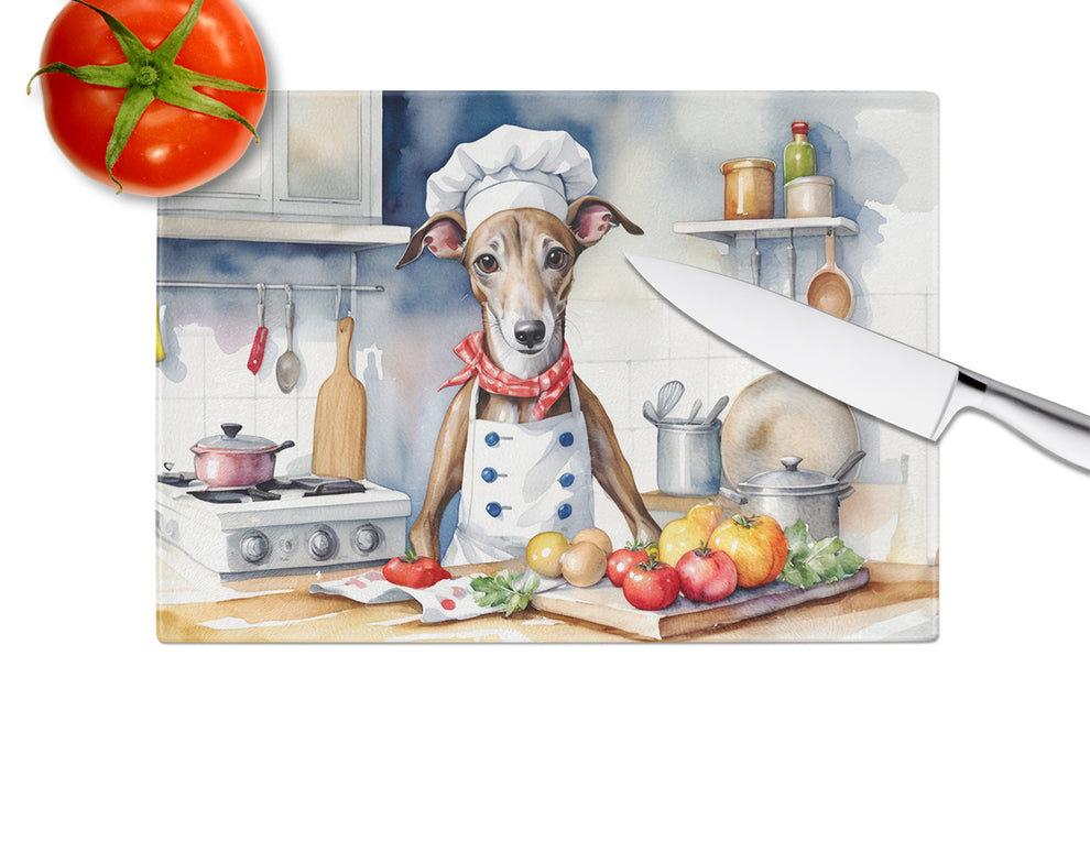 DAC6263LCB 15 x 12 in. Greyhound The Chef Glass Cutting Board