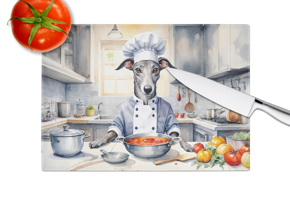 DAC6264LCB 15 x 12 in. Greyhound The Chef Glass Cutting Board