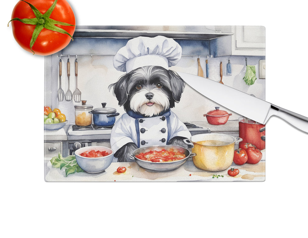 DAC6265LCB 15 x 12 in. Havanese The Chef Glass Cutting Board