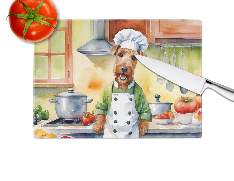 DAC6267LCB 15 x 12 in. Irish Terrier The Chef Glass Cutting Board