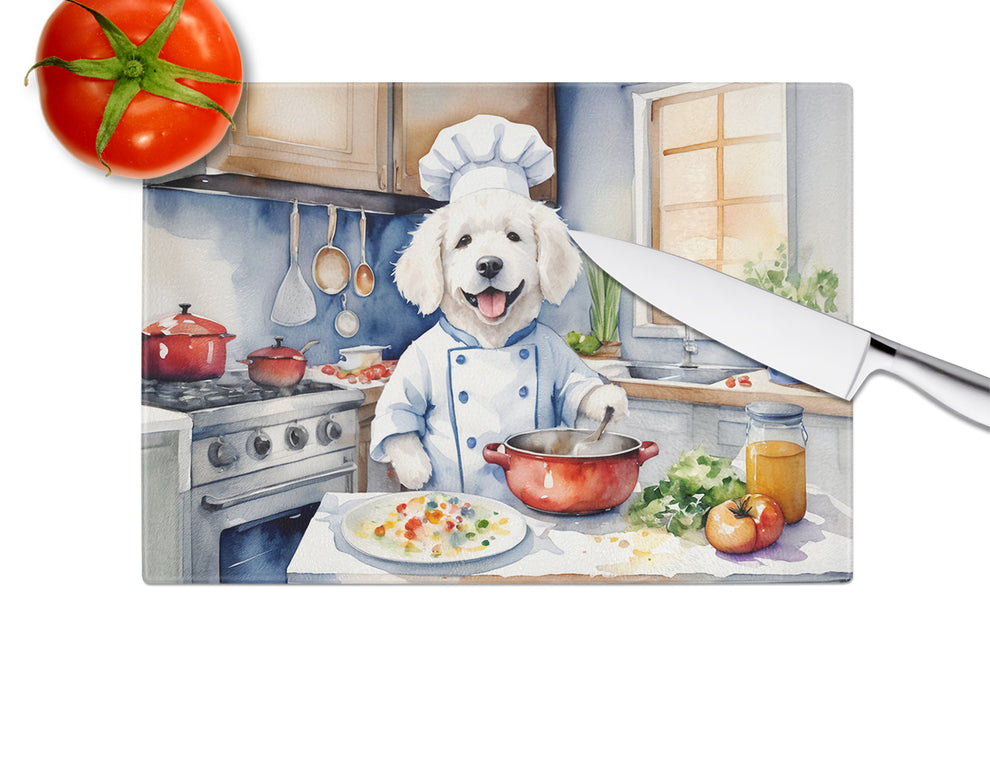DAC6275LCB 15 x 12 in. Kuvasz The Chef Glass Cutting Board