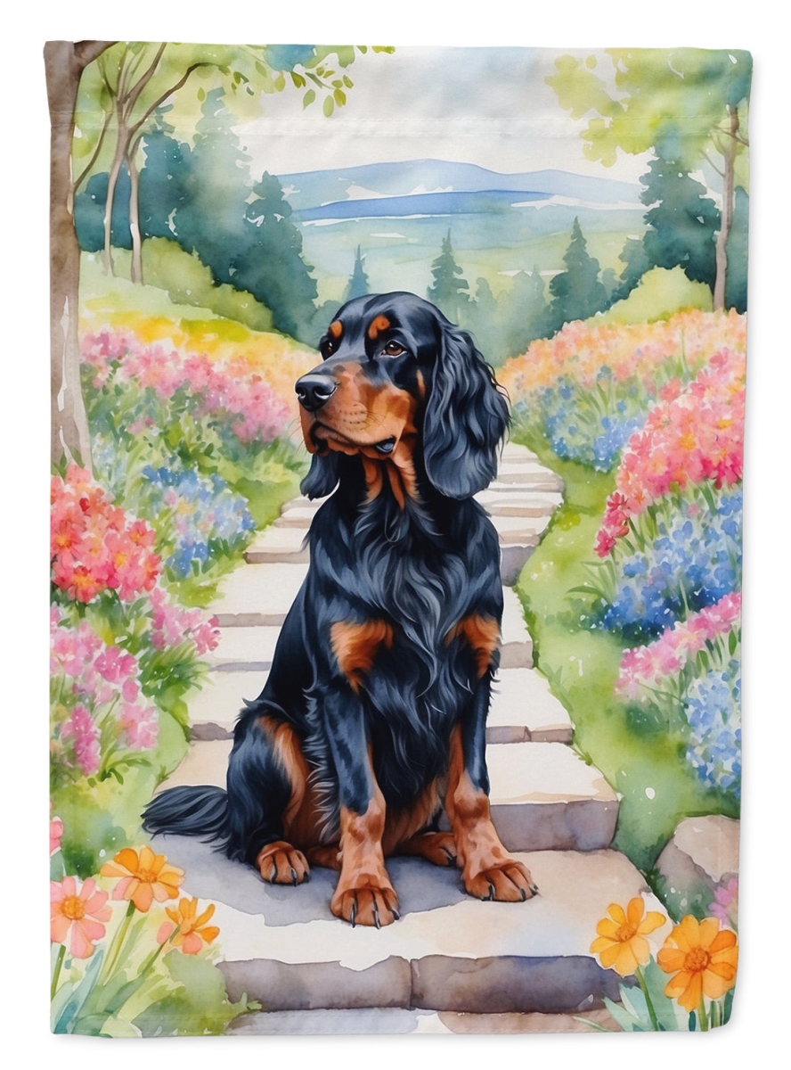 DAC6639CHF 40 x 28 in. Gordon Setter Spring Path House Flag