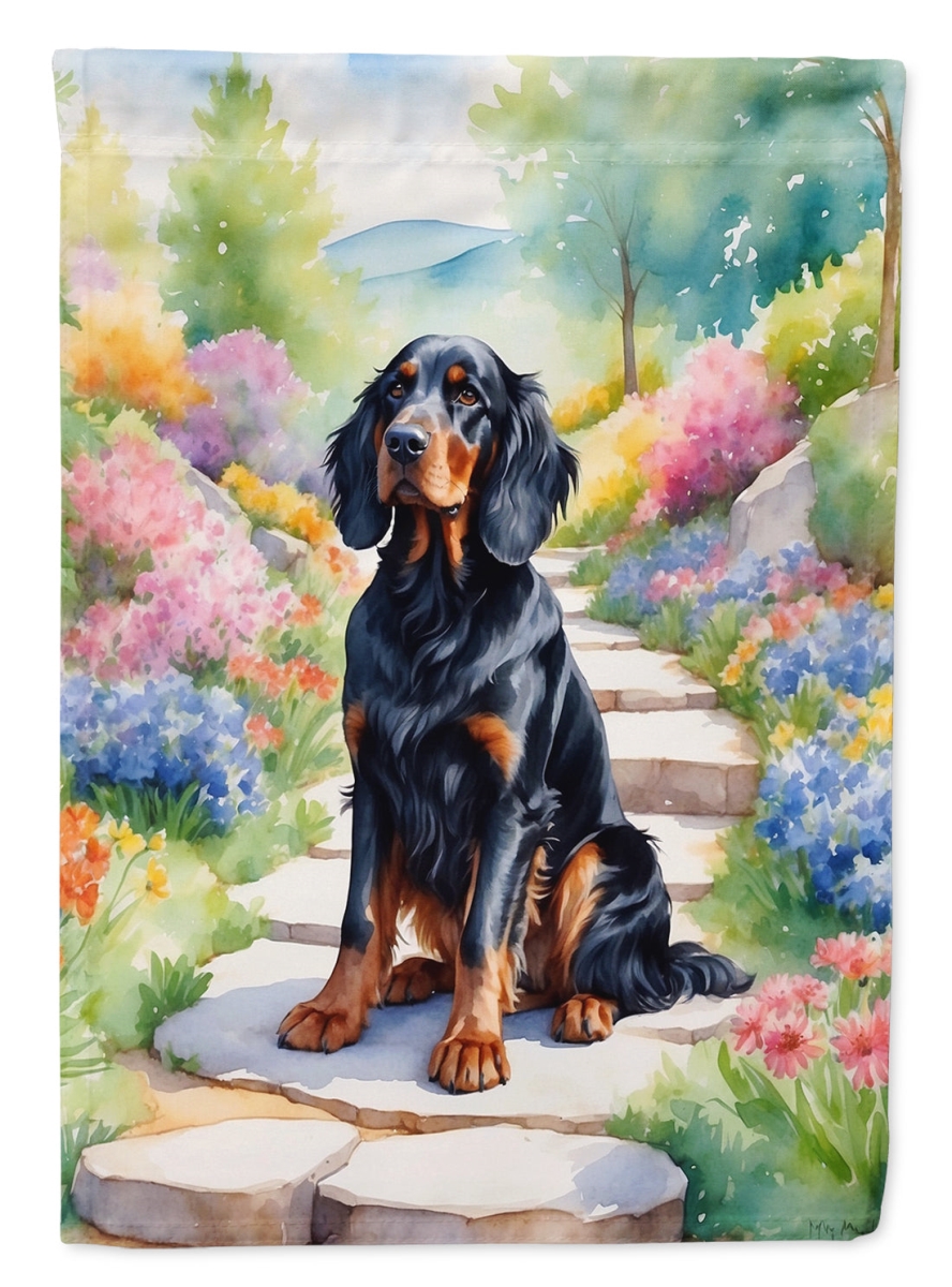 DAC6640CHF 40 x 28 in. Gordon Setter Spring Path House Flag