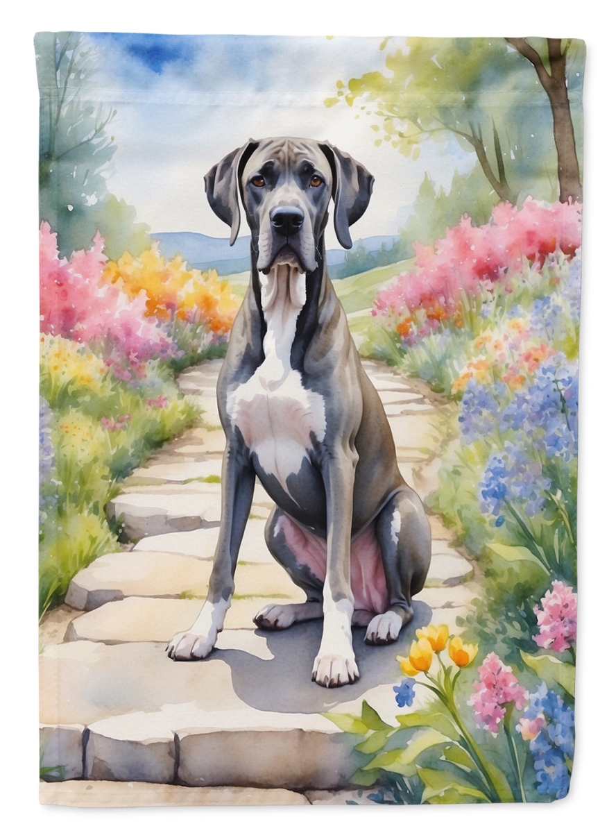 DAC6642CHF 40 x 28 in. Great Dane Spring Path House Flag