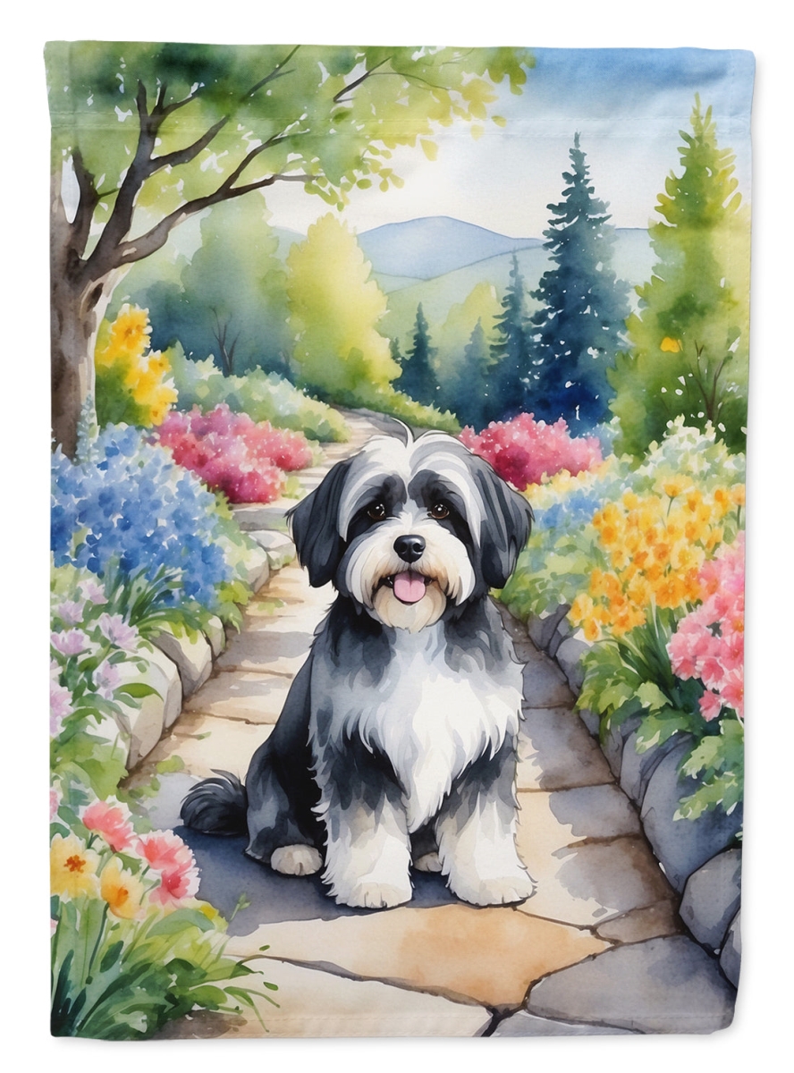 40 x 28 in. Havanese Spring Path House Flag