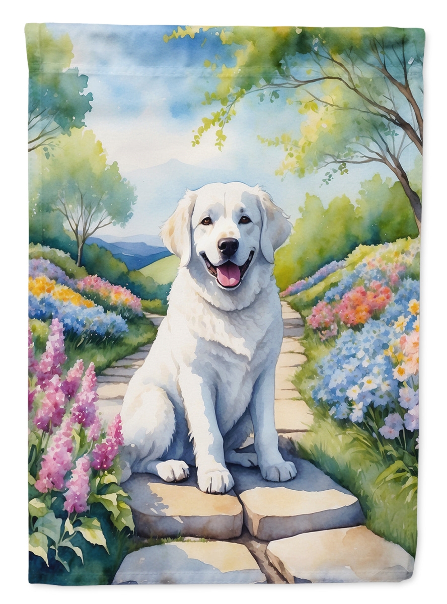 40 x 28 in. Kuvasz Spring Path House Flag