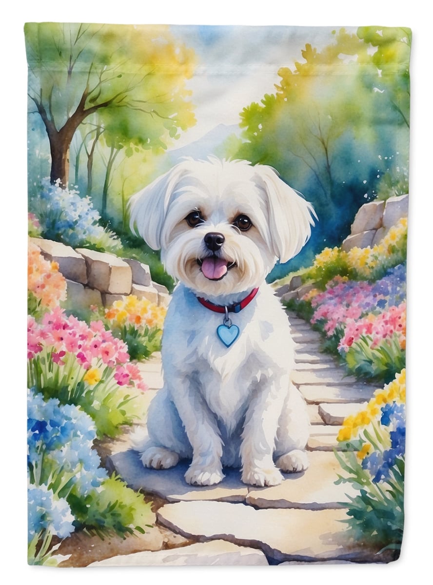 DAC6668CHF 40 x 28 in. Maltese Spring Path House Flag