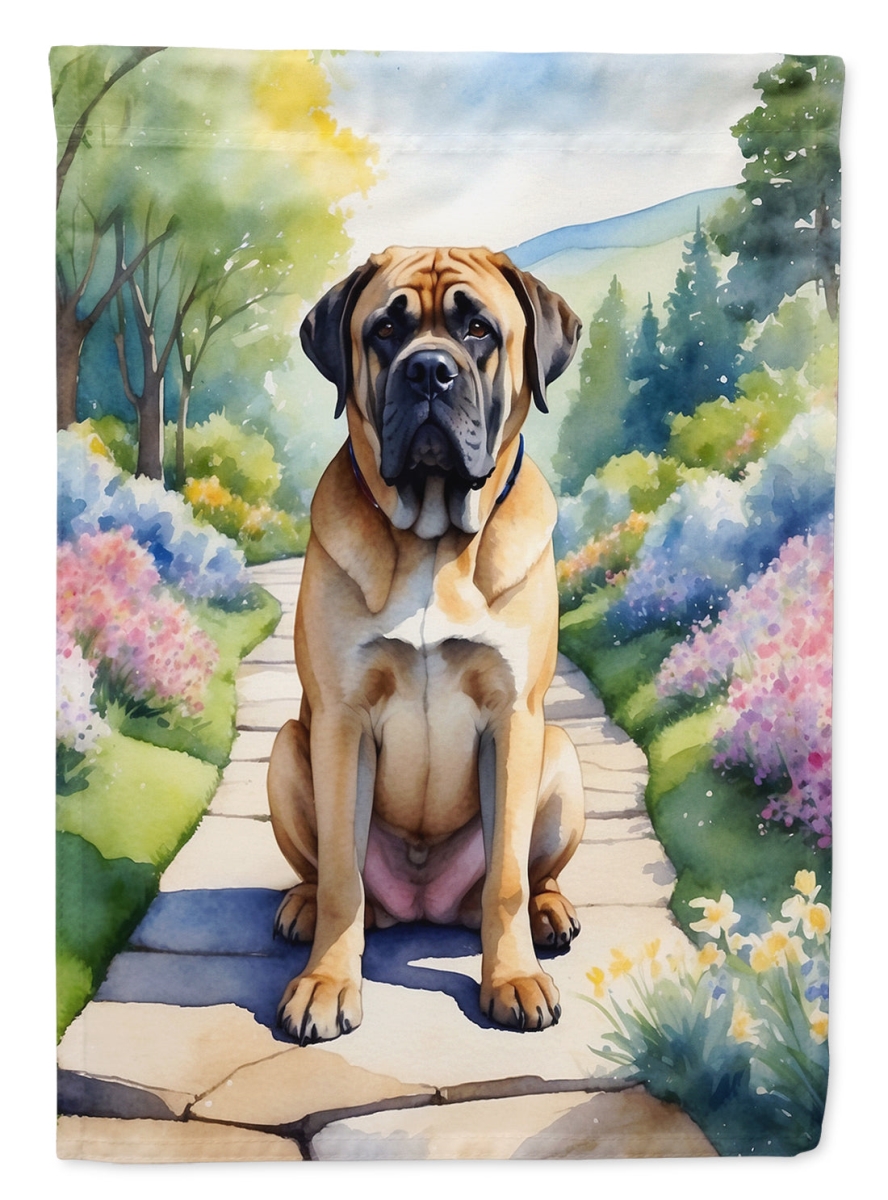 40 x 28 in. Mastiff Spring Path House Flag