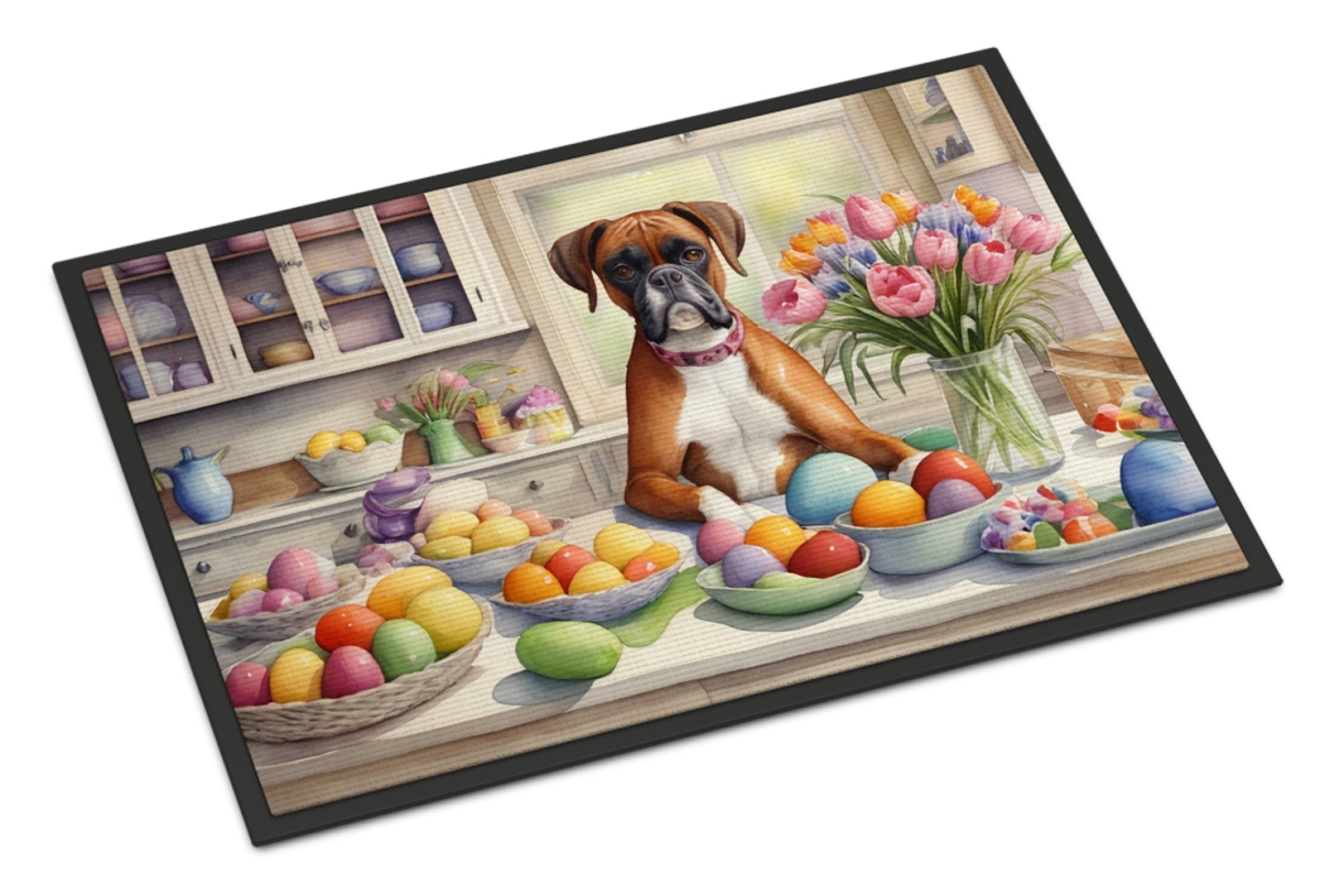 DAC6774MAT 18 x 27 in. Decorating Easter Boxer Doormat
