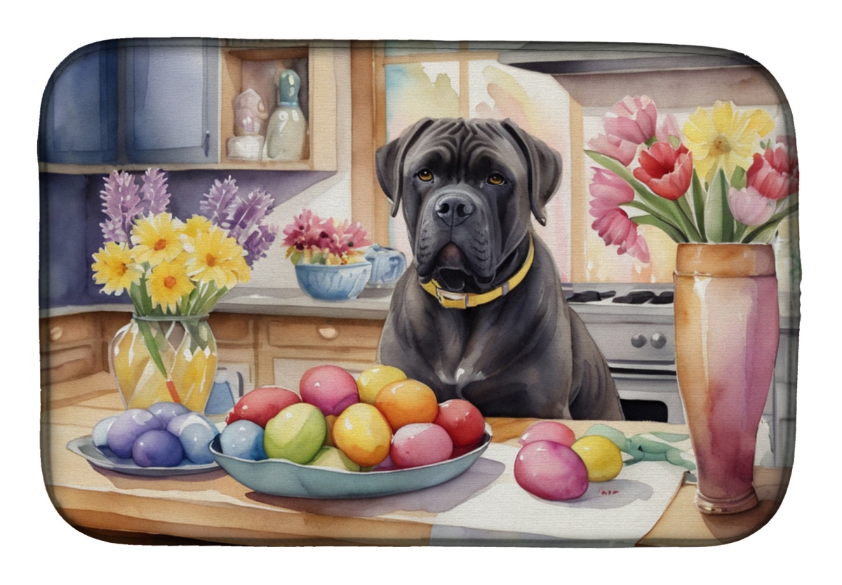Picture of Carolines Treasures DAC6782DDM 21 x 14 in. Decorating Easter Cane Corso Dish Drying Mat