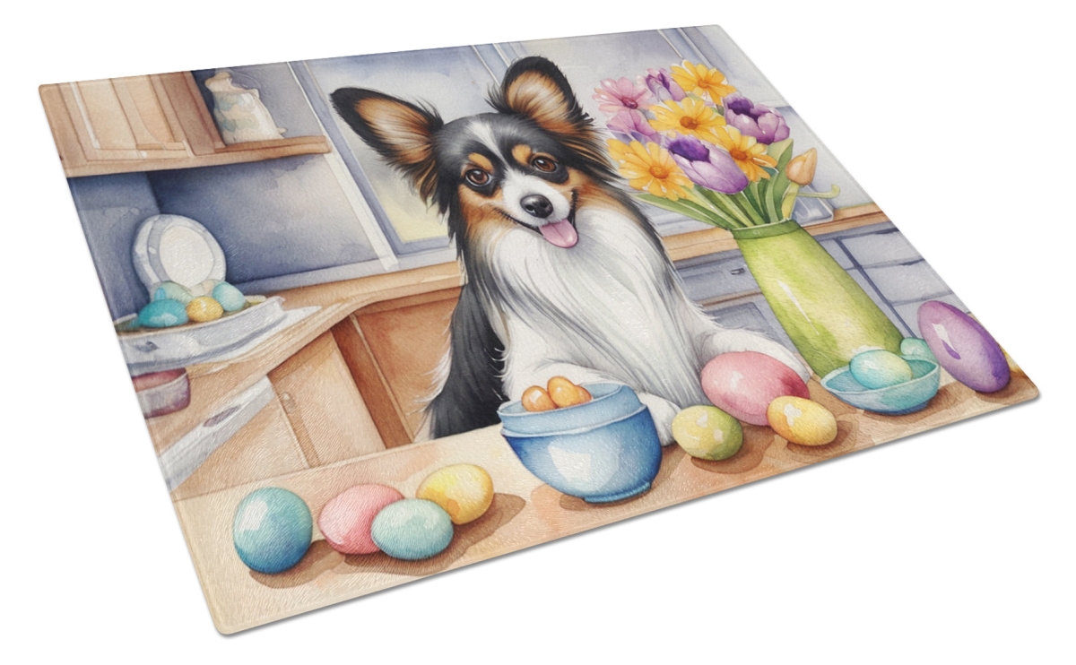 DAC6865LCB 15 x 12 in. Decorating Easter Papillon Glass Cutting Board