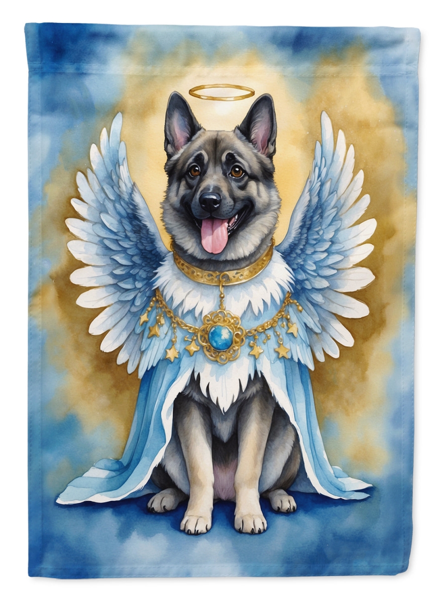 40 x 28 in. Norwegian Elkhound My Angel House Flag