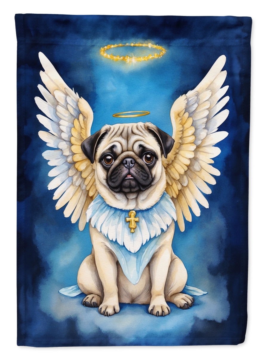 DAC7064CHF 40 x 28 in. Pug My Angel House Flag