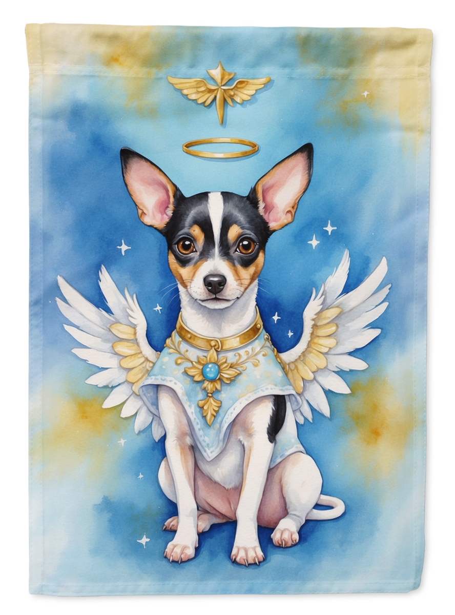 DAC7066CHF 40 x 28 in. Rat Terrier My Angel House Flag