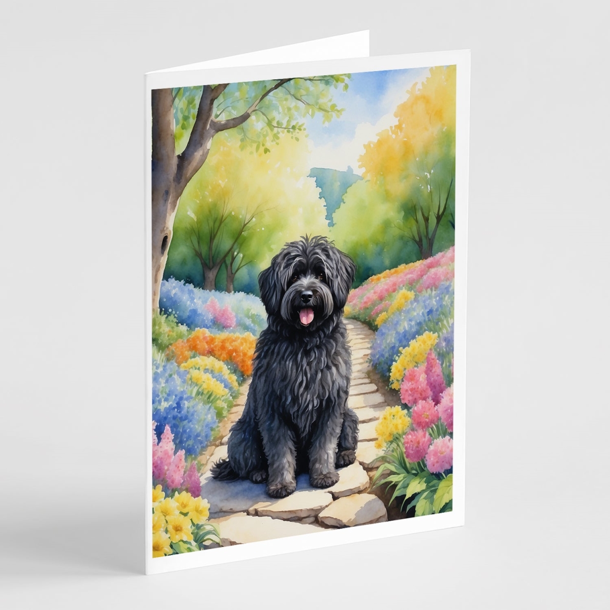 DAC6701GCA7P 5 x 7 in. Puli Spring Path Greeting Cards - Pack of 8