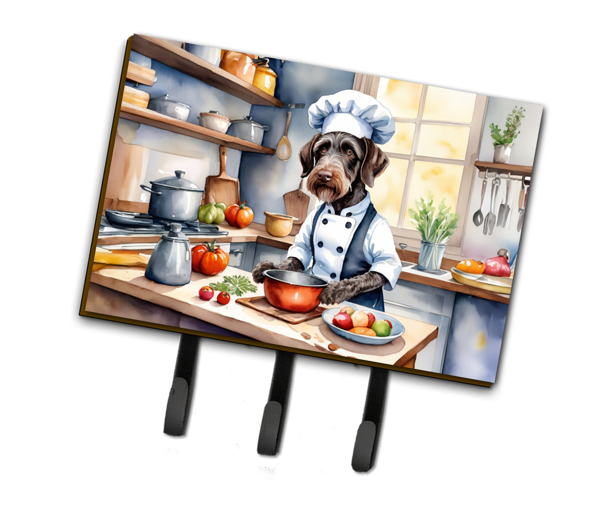 9 x 6 in. German Wirehaired Pointer The Chef Leash or Key Holder