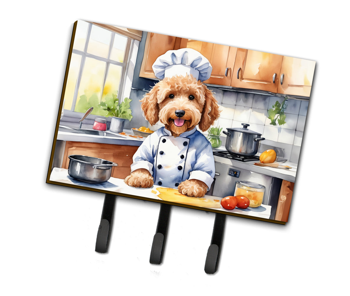 DAC6258TH68 9 x 6 in. Goldendoodle The Chef Leash or Key Holder