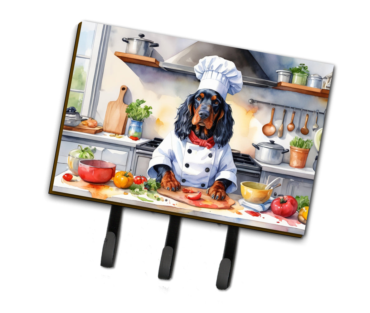 DAC6259TH68 9 x 6 in. Gordon Setter The Chef Leash or Key Holder