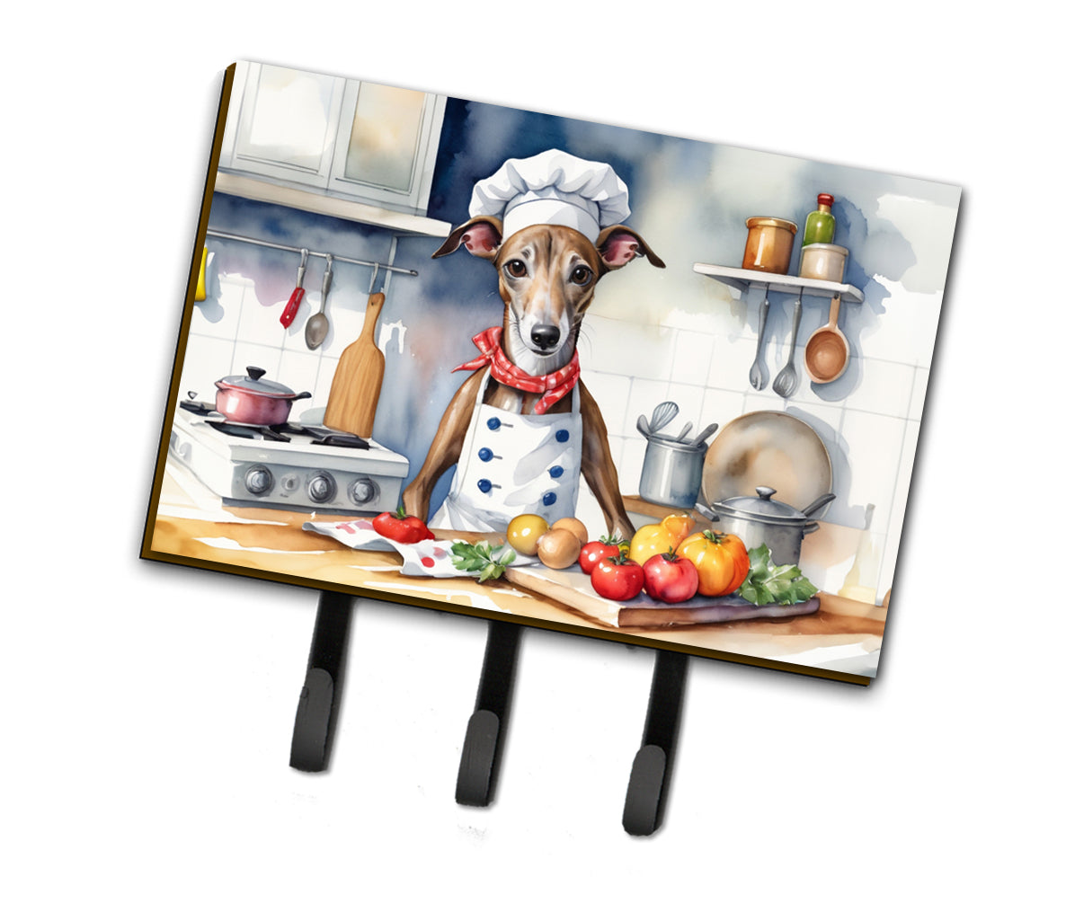 9 x 6 in. Greyhound The Chef Leash or Key Holder