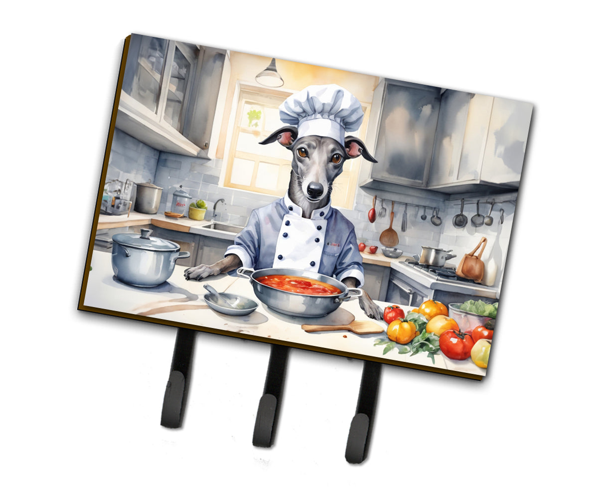 9 x 6 in. Greyhound The Chef Leash or Key Holder