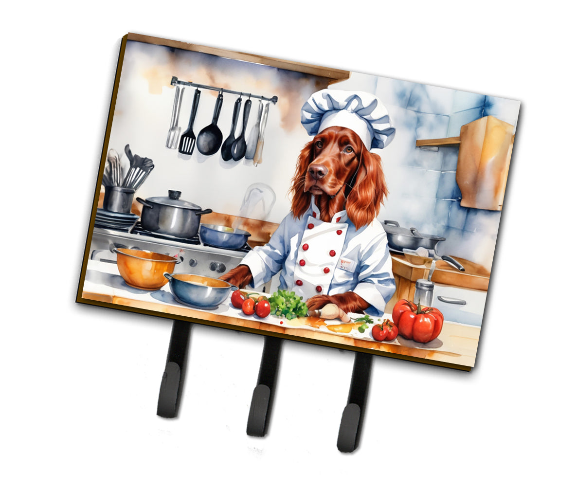 DAC6266TH68 9 x 6 in. Irish Setter The Chef Leash or Key Holder
