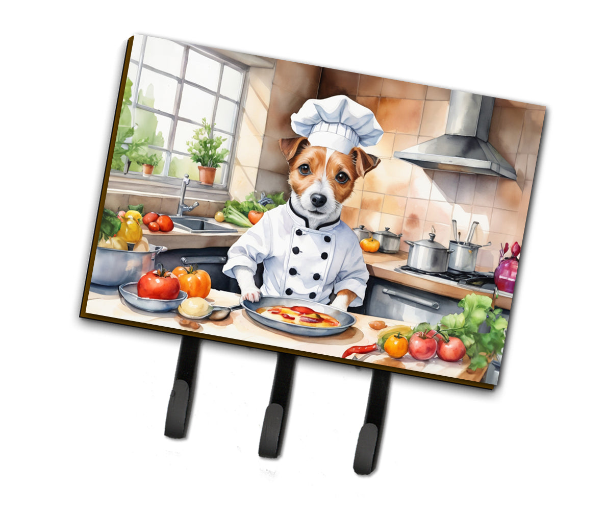 DAC6270TH68 9 x 6 in. Jack Russell Terrier The Chef Leash or Key Holder