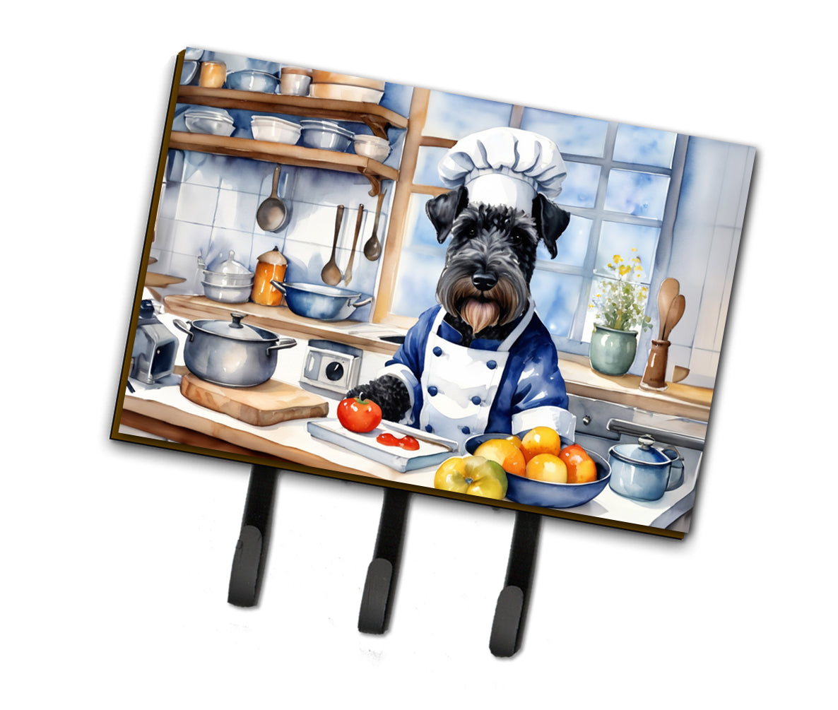 DAC6273TH68 9 x 6 in. Kerry Blue Terrier The Chef Leash or Key Holder