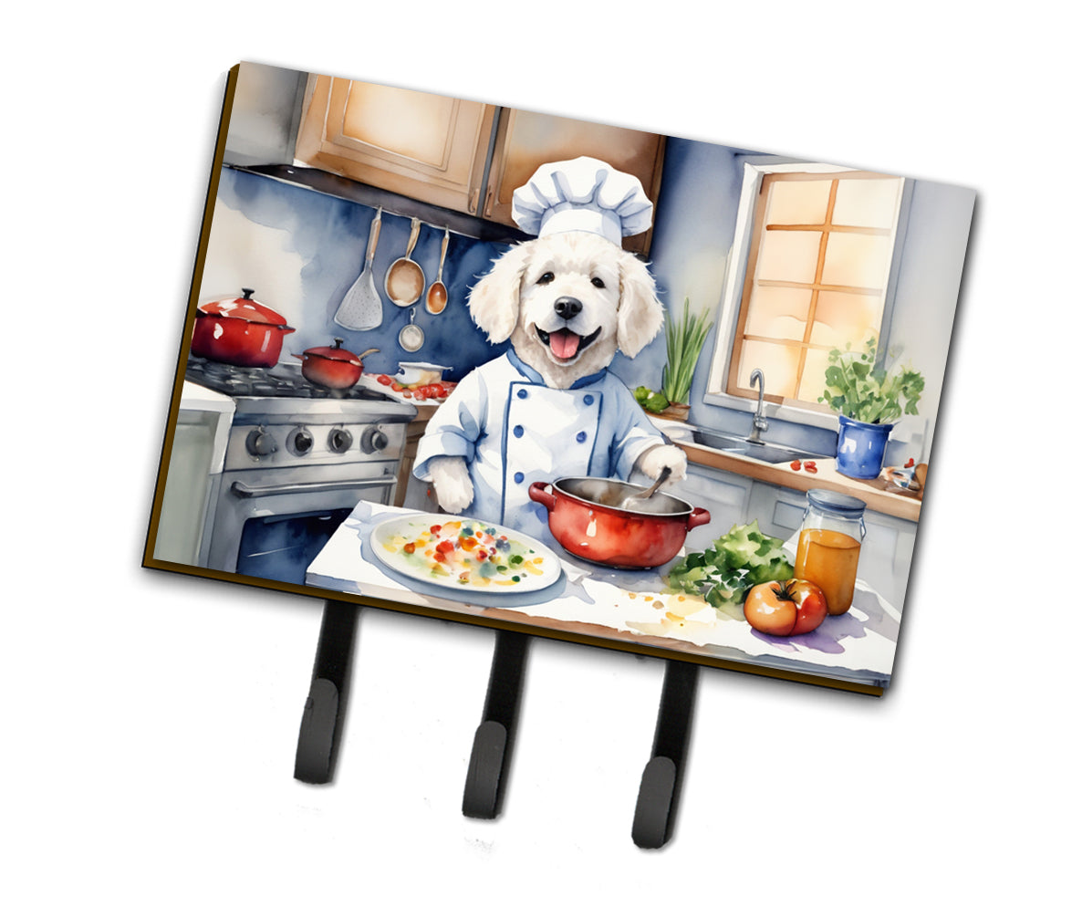 9 x 6 in. Kuvasz The Chef Leash or Key Holder