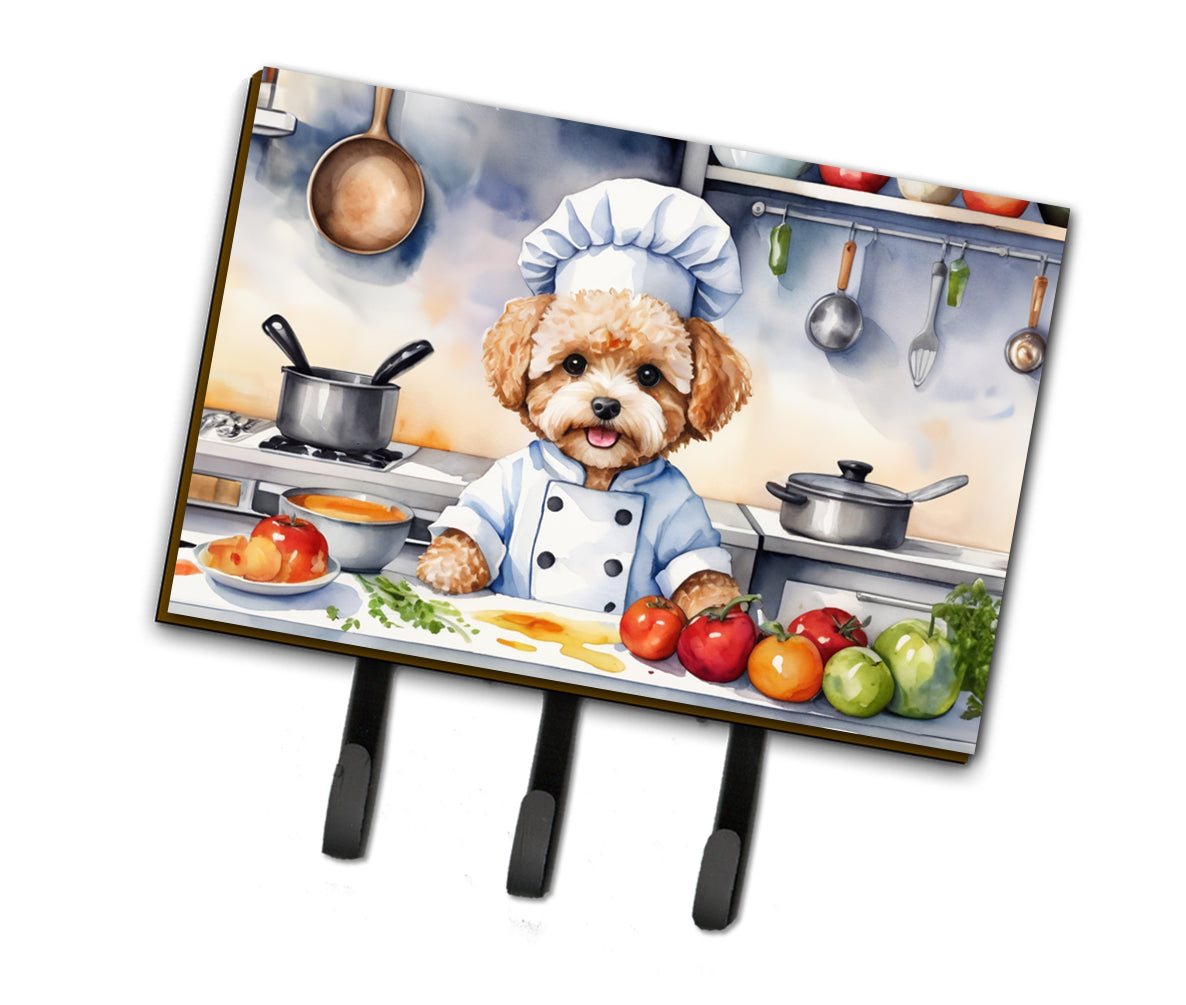 DAC6284TH68 9 x 6 in. Maltipoo The Chef Leash or Key Holder