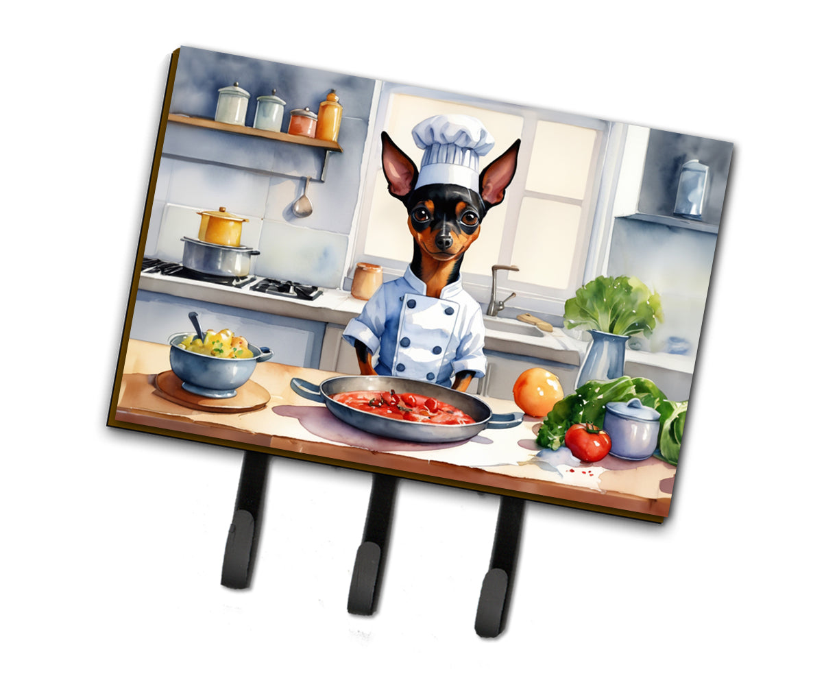 9 x 6 in. Miniature Pinscher The Chef Leash or Key Holder