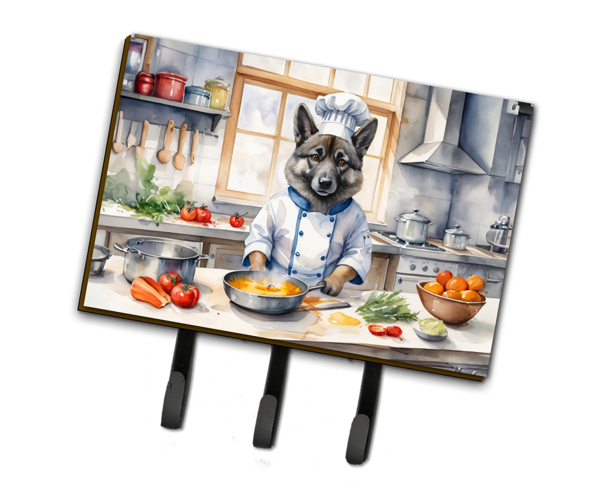 DAC6291TH68 9 x 6 in. Norwegian Elkhound The Chef Leash or Key Holder