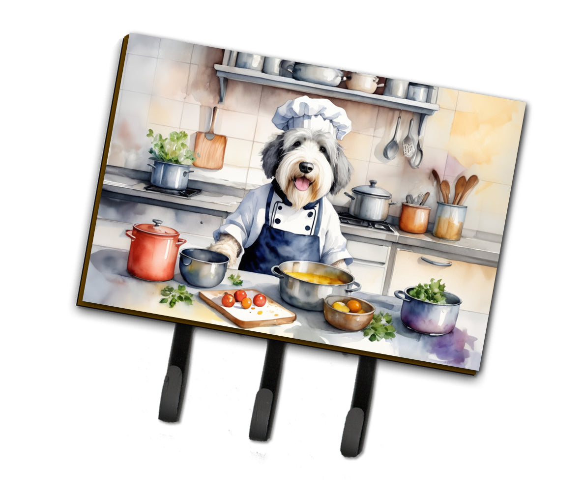 DAC6294TH68 9 x 6 in. Old English Sheepdog The Chef Leash or Key Holder