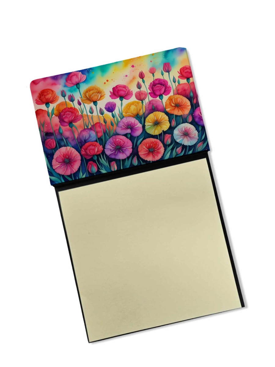 DAC1420SN 5.25 x 3.25 in. Carnations in Color Sticky Note Holder