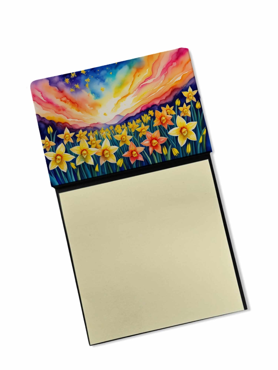 DAC1425SN 5.25 x 3.25 in. Daffodils in Color Sticky Note Holder