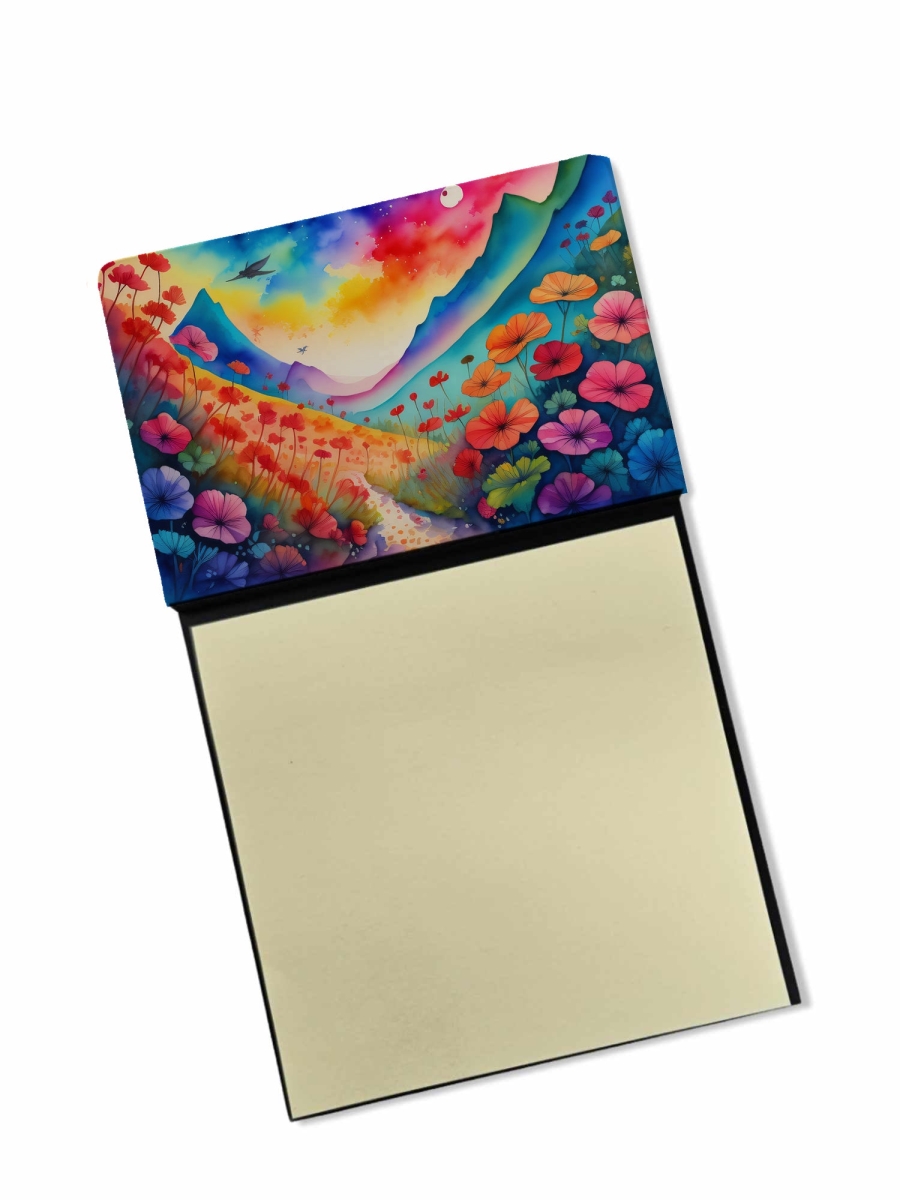 DAC1435SN 5.25 x 3.25 in. Geraniums in Color Sticky Note Holder