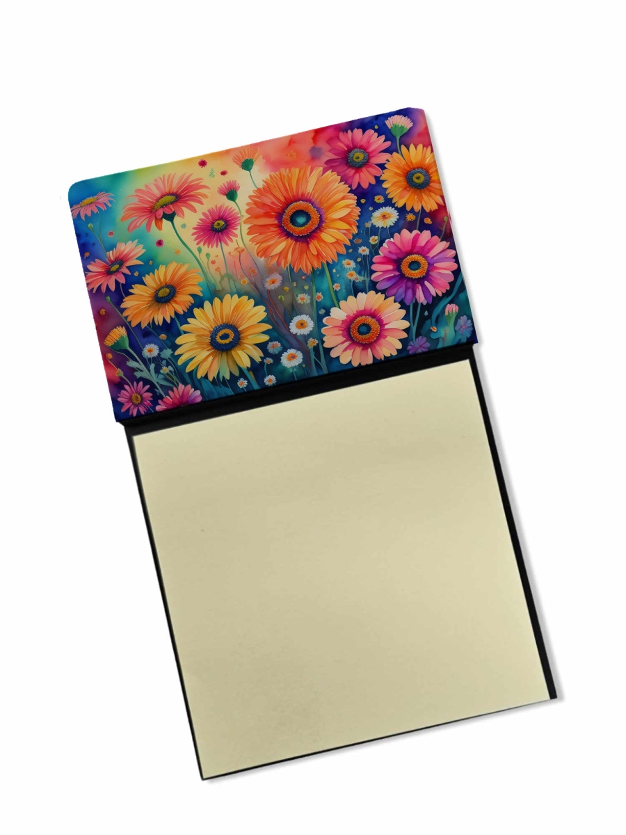 DAC1436SN 5.25 x 3.25 in. Gerbera Daisies in Color Sticky Note Holder