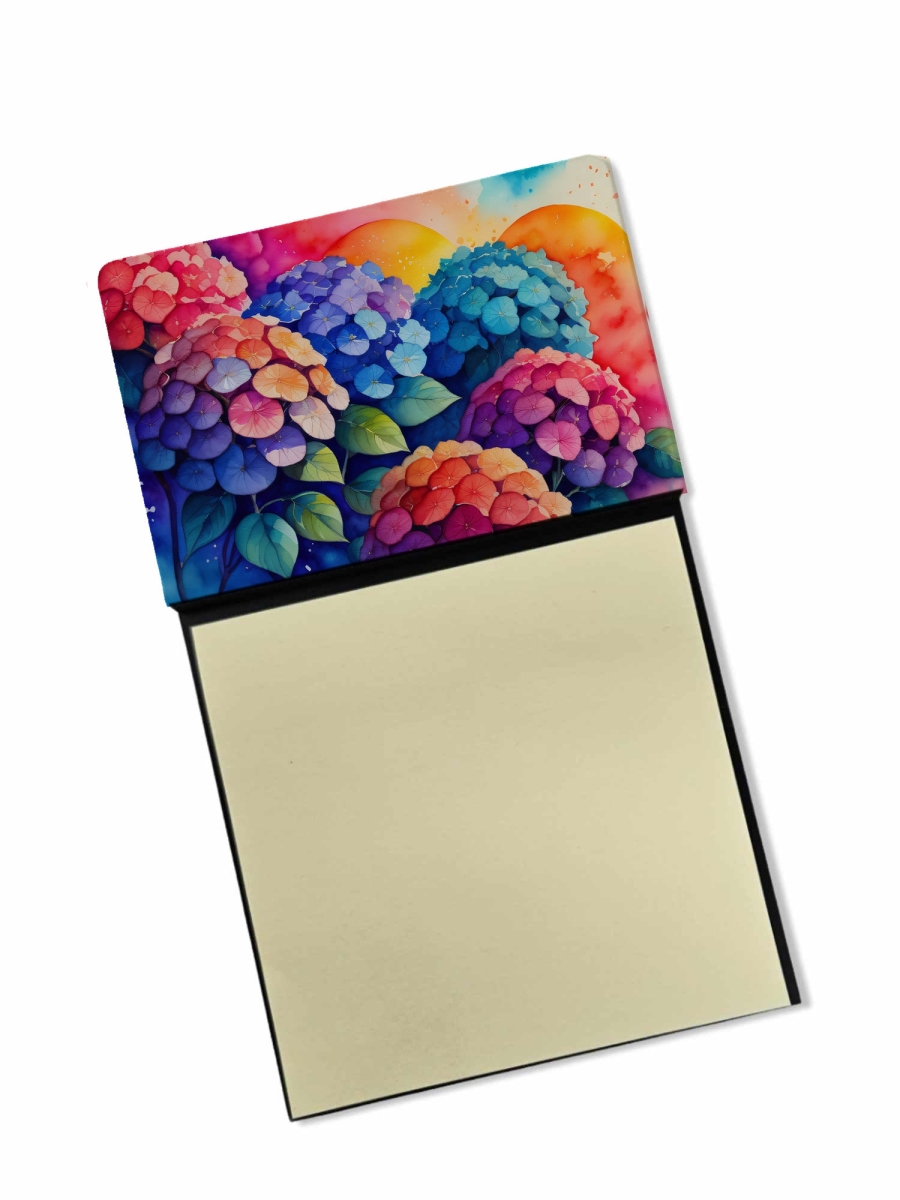 DAC1440SN 5.25 x 3.25 in. Hydrangeas in Color Sticky Note Holder