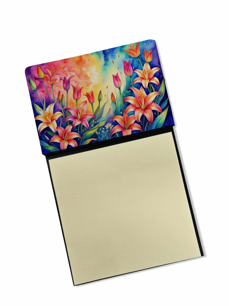 DAC1444SN 5.25 x 3.25 in. Lilies in Color Sticky Note Holder