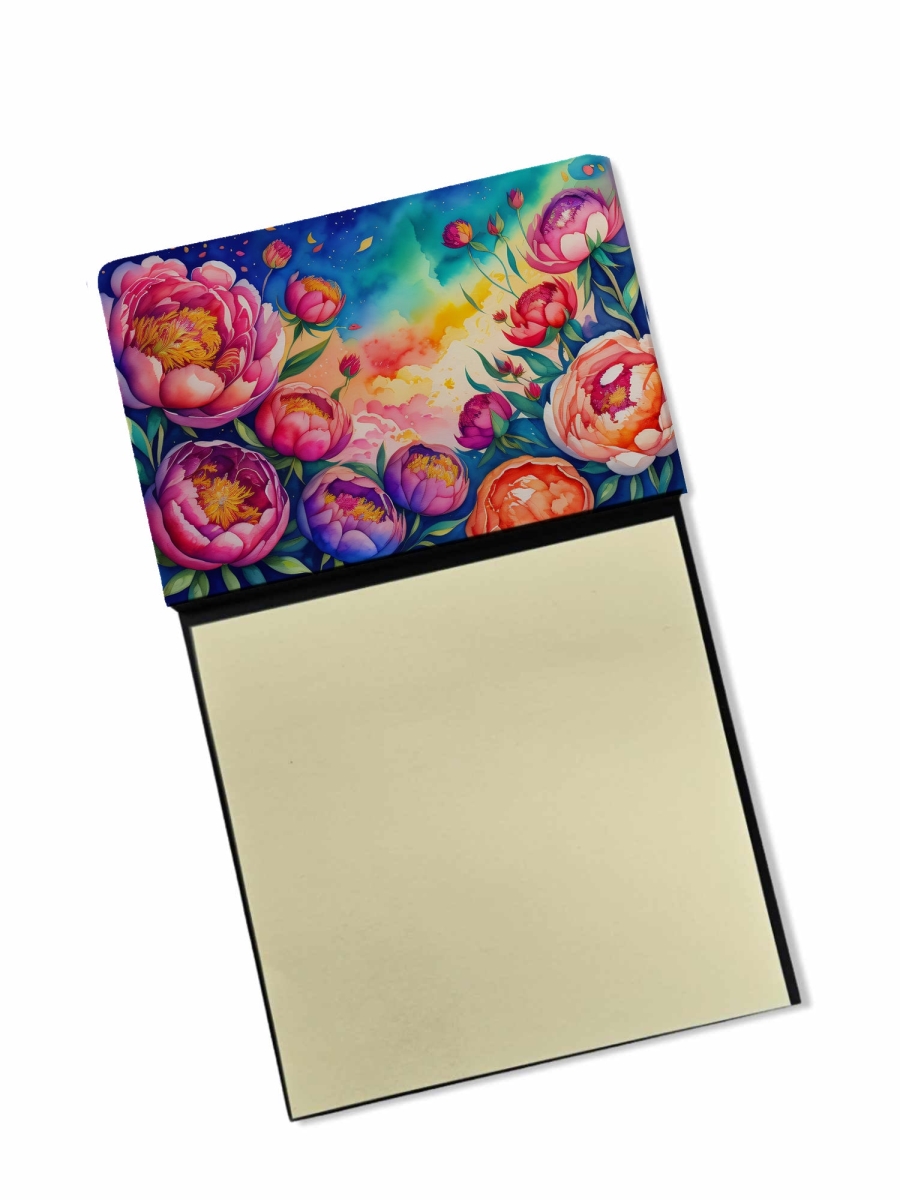 DAC1451SN 5.25 x 3.25 in. Peonies in Color Sticky Note Holder