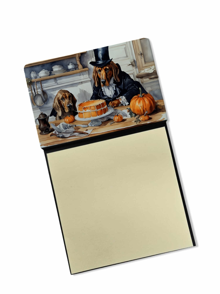 DAC1743SN 5.25 x 3.25 in. Bloodhound Fall Kitchen Pumpkins Sticky Note Holder