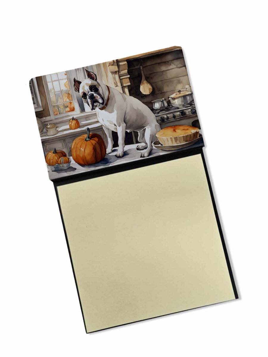 DAC1751SN 5.25 x 3.25 in. Boxer Fall Kitchen Pumpkins Sticky Note Holder