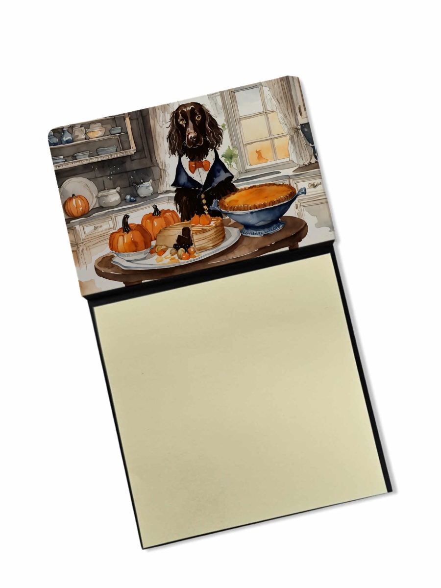 DAC1752SN 5.25 x 3.25 in. Boykin Spaniel Fall Kitchen Pumpkins Sticky Note Holder